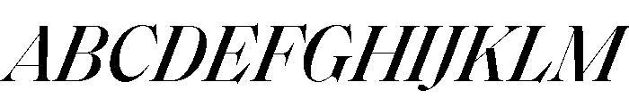 SaolDisplay MediumItalic Font UPPERCASE