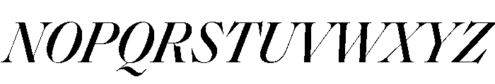 SaolDisplay MediumItalic Font UPPERCASE