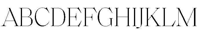 SaolDisplay Thin Font UPPERCASE