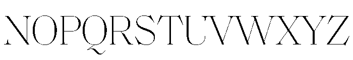 SaolDisplay Thin Font UPPERCASE