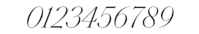 SaolDisplay ThinItalic Font OTHER CHARS