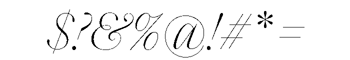 SaolDisplay ThinItalic Font OTHER CHARS