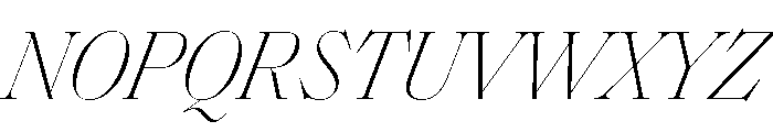 SaolDisplay ThinItalic Font UPPERCASE