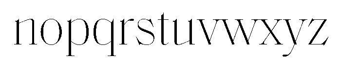 SaolDisplay Thin Font LOWERCASE