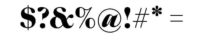 SaolStandard Bold Font OTHER CHARS