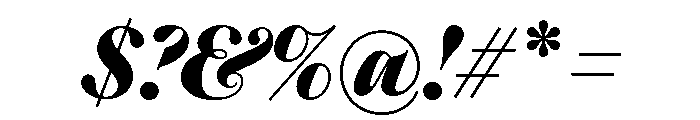 SaolStandard BoldItalic Font OTHER CHARS