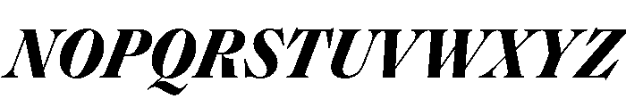 SaolStandard BoldItalic Font UPPERCASE