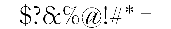 SaolStandard Light Font OTHER CHARS