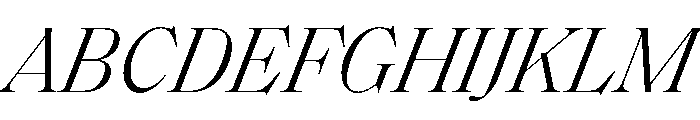 SaolStandard LightItalic Font UPPERCASE