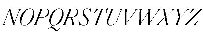 SaolStandard LightItalic Font UPPERCASE