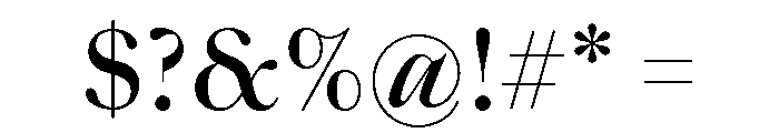 SaolStandard Medium Font OTHER CHARS