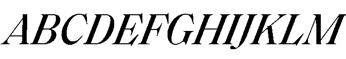 SaolStandard MediumItalic Font UPPERCASE