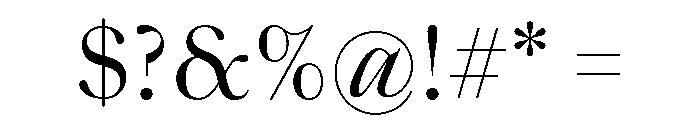 SaolStandard Regular Font OTHER CHARS
