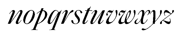 SaolStandard RegularItalic Font LOWERCASE