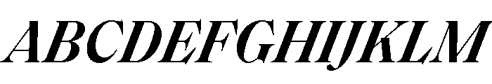 SaolStandard SemiboldItalic Font UPPERCASE