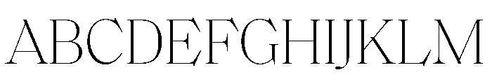 SaolStandard Thin Font UPPERCASE