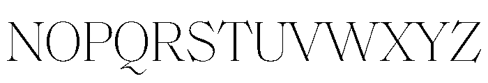 SaolStandard Thin Font UPPERCASE