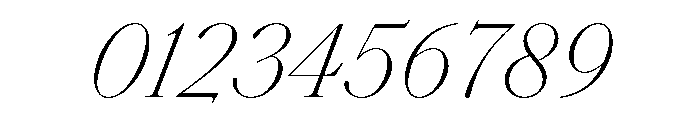 SaolStandard ThinItalic Font OTHER CHARS