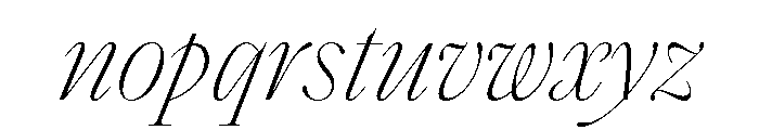 SaolStandard ThinItalic Font LOWERCASE