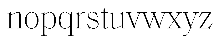 SaolStandard Thin Font LOWERCASE