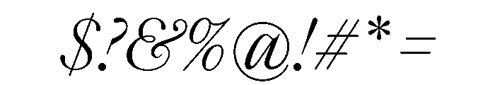 SaolText LightItalic Font OTHER CHARS