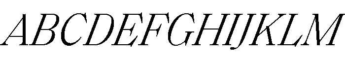 SaolText LightItalic Font UPPERCASE