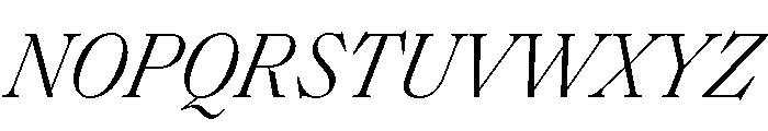 SaolText LightItalic Font UPPERCASE