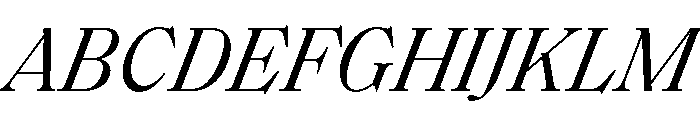 SaolText RegularItalic Font UPPERCASE