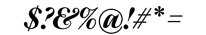 SaolText SemiboldItalic Font OTHER CHARS