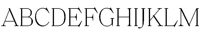 SaolText Thin Font UPPERCASE