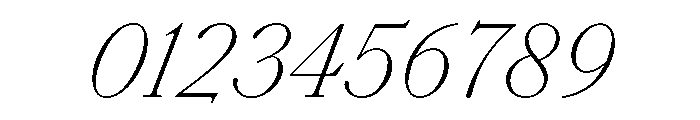SaolText ThinItalic Font OTHER CHARS