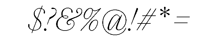 SaolText ThinItalic Font OTHER CHARS