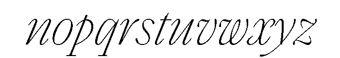 SaolText ThinItalic Font LOWERCASE