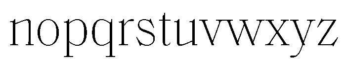 SaolText Thin Font LOWERCASE