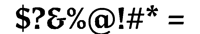 Sastre Bold Instance Font OTHER CHARS