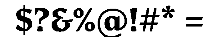 Sastre Extrabold Instance Font OTHER CHARS