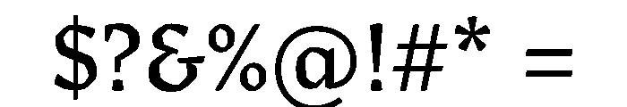 Sastre Medium Instance Font OTHER CHARS