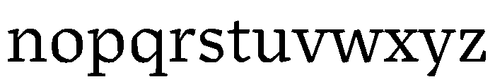 Sastre Regular Instance Font LOWERCASE