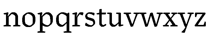 Sastre Regular Font LOWERCASE