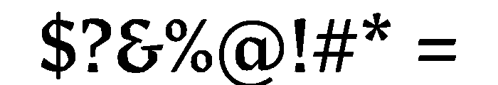 Sastre Semibold Instance Font OTHER CHARS