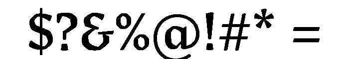 Sastre Semibold Font OTHER CHARS