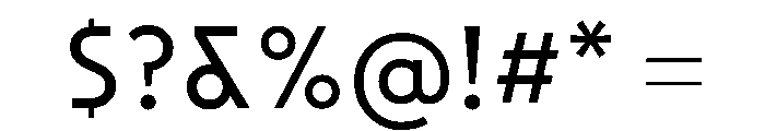 SawtonBauhaus Light Font OTHER CHARS