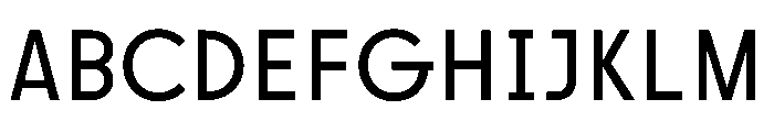 SawtonBauhaus Light Font UPPERCASE