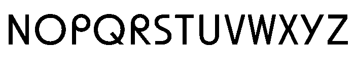 SawtonBauhaus Light Font UPPERCASE