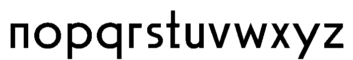 SawtonBauhaus Light Font LOWERCASE
