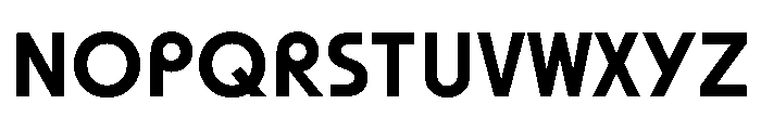 SawtonBauhaus Medium Font UPPERCASE
