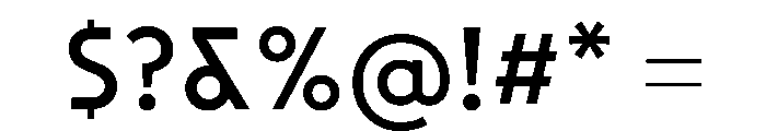 SawtonBauhaus Regular Font OTHER CHARS