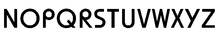 SawtonBauhaus Regular Font UPPERCASE