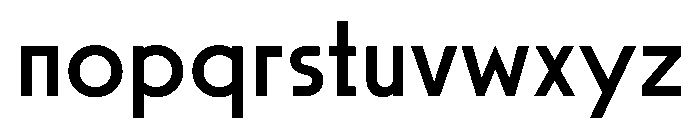 SawtonBauhaus Regular Font LOWERCASE