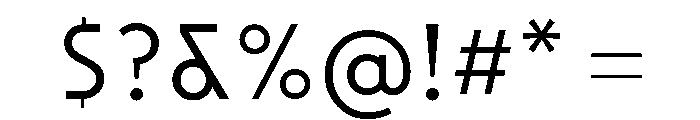 SawtonBauhaus Thin Font OTHER CHARS